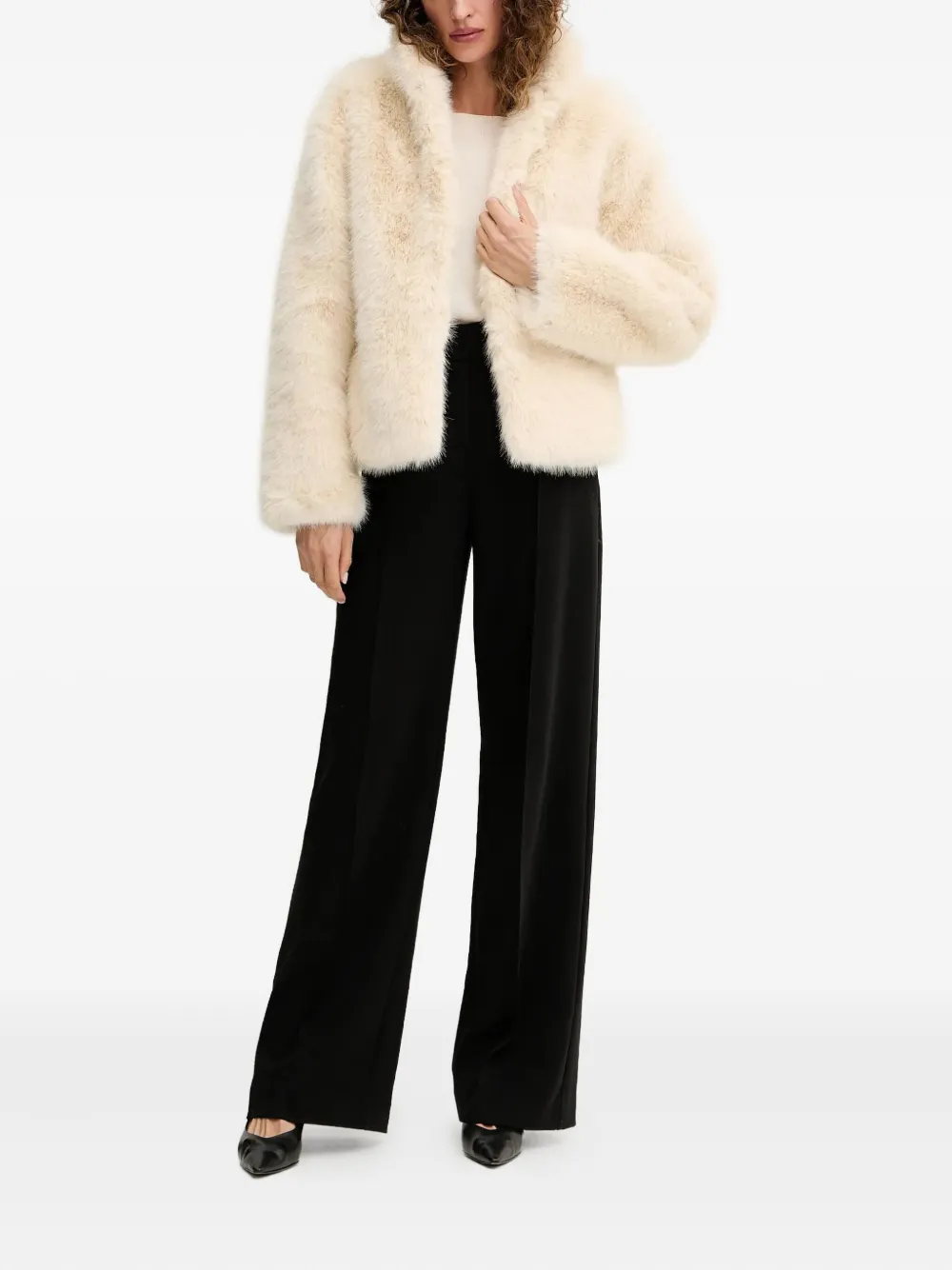 Silvian Heach high-neck faux-fur jacket | Faux Fur & Shearling Jackets | Image 2