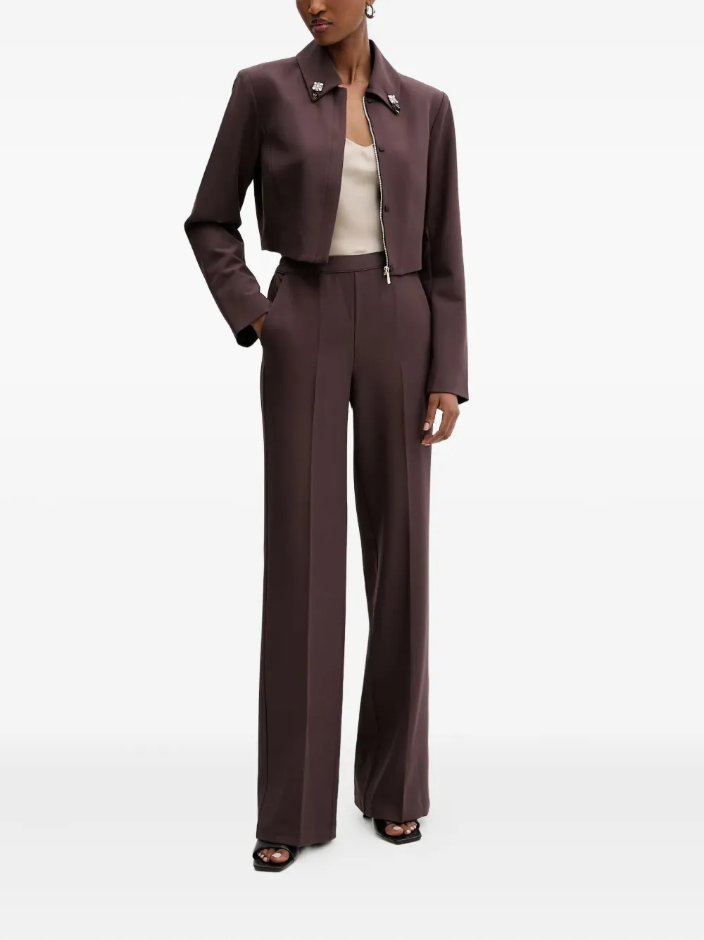 Silvian Heach Broek met logobedel - Bruin