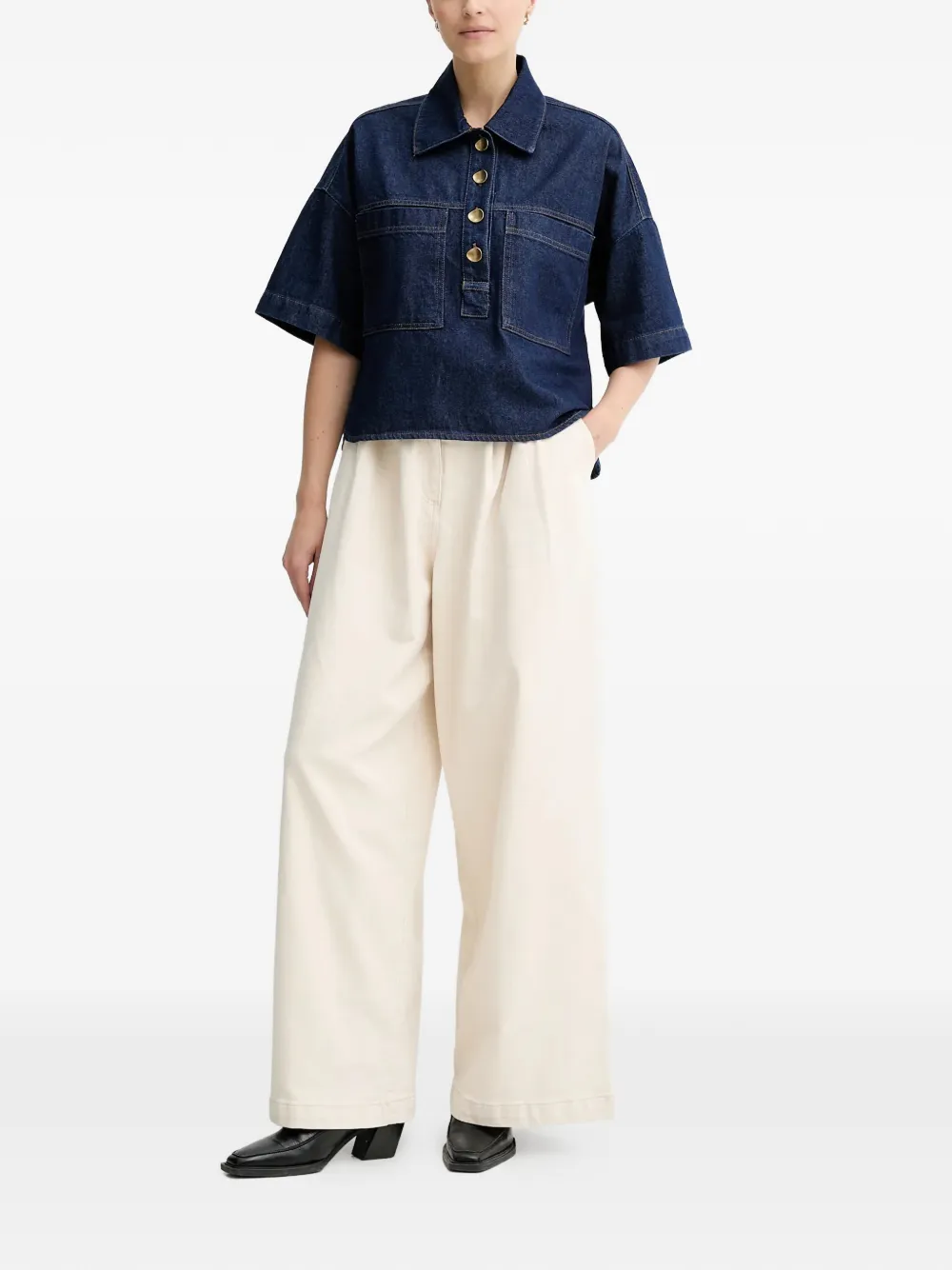  Sessùn Denim Top - Blue 