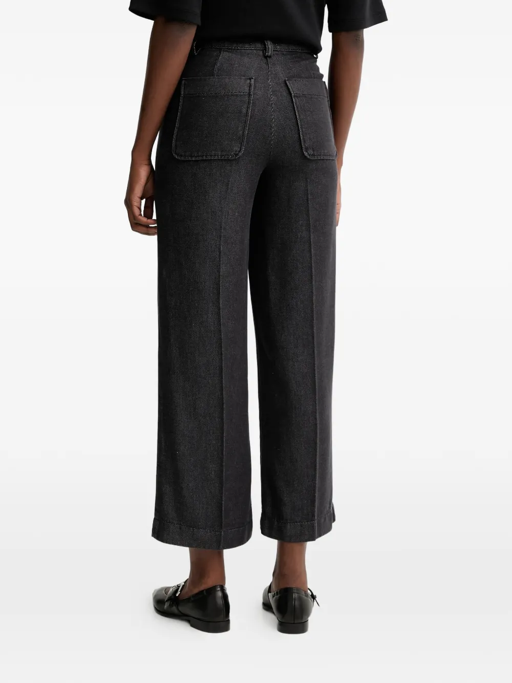 Sessun Cropped Trousers In Black