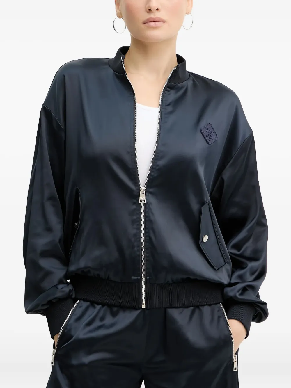 Silvian Heach zip-up bomber jacket - Blu