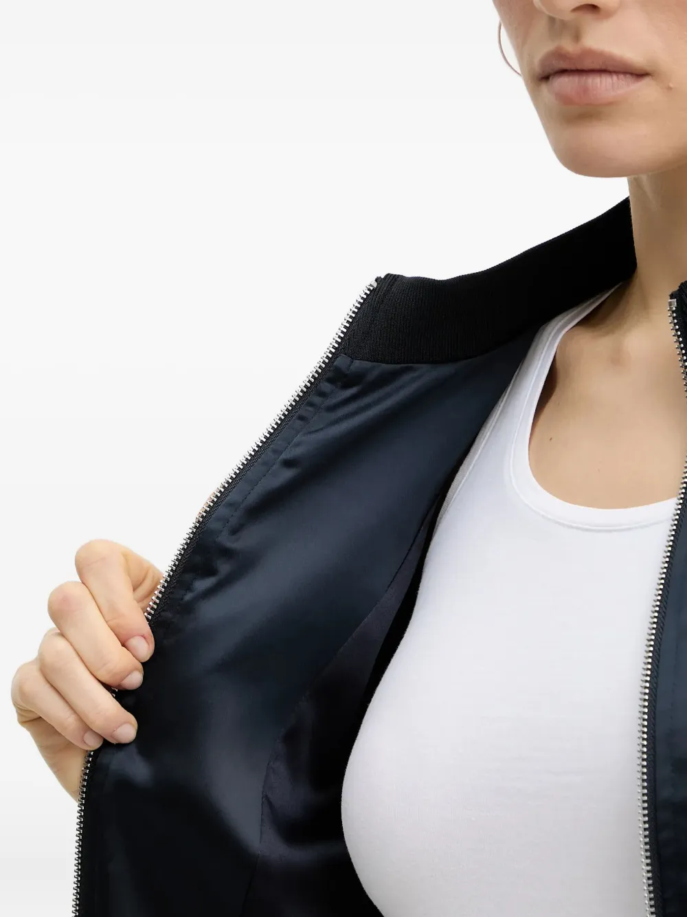 Silvian Heach Bomberjack met rits Blauw