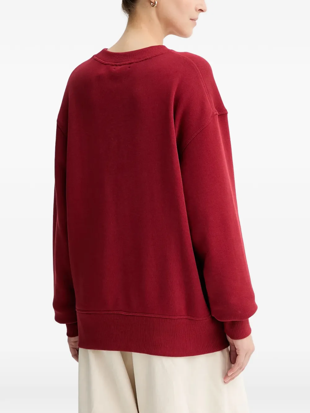 rag & bone Sweater met logopatch Rood