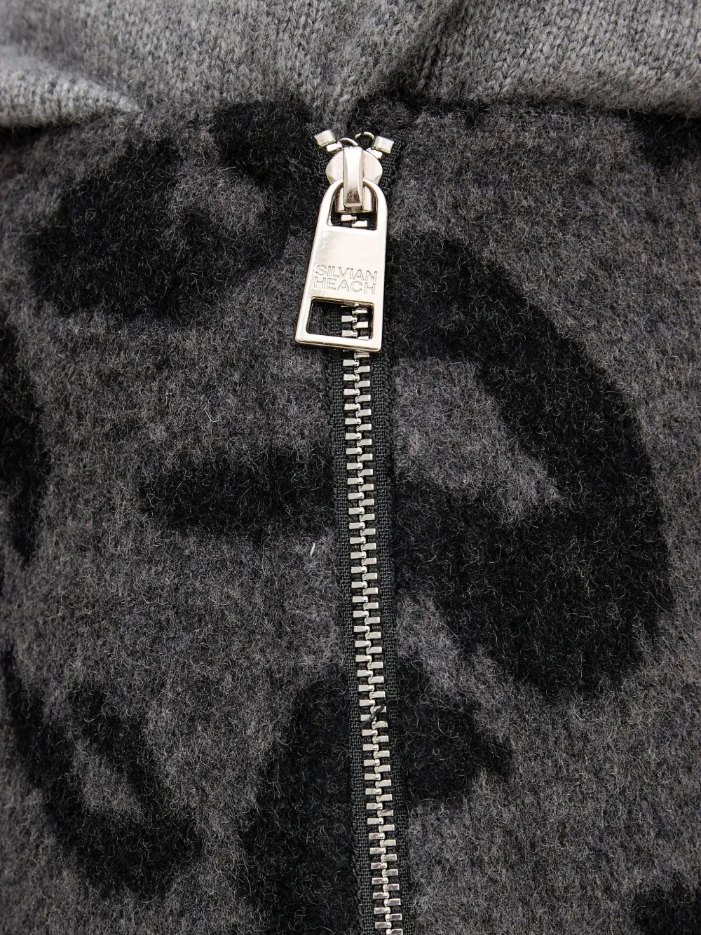 Silvian Heach Rok met dierenprint en rits Grijs