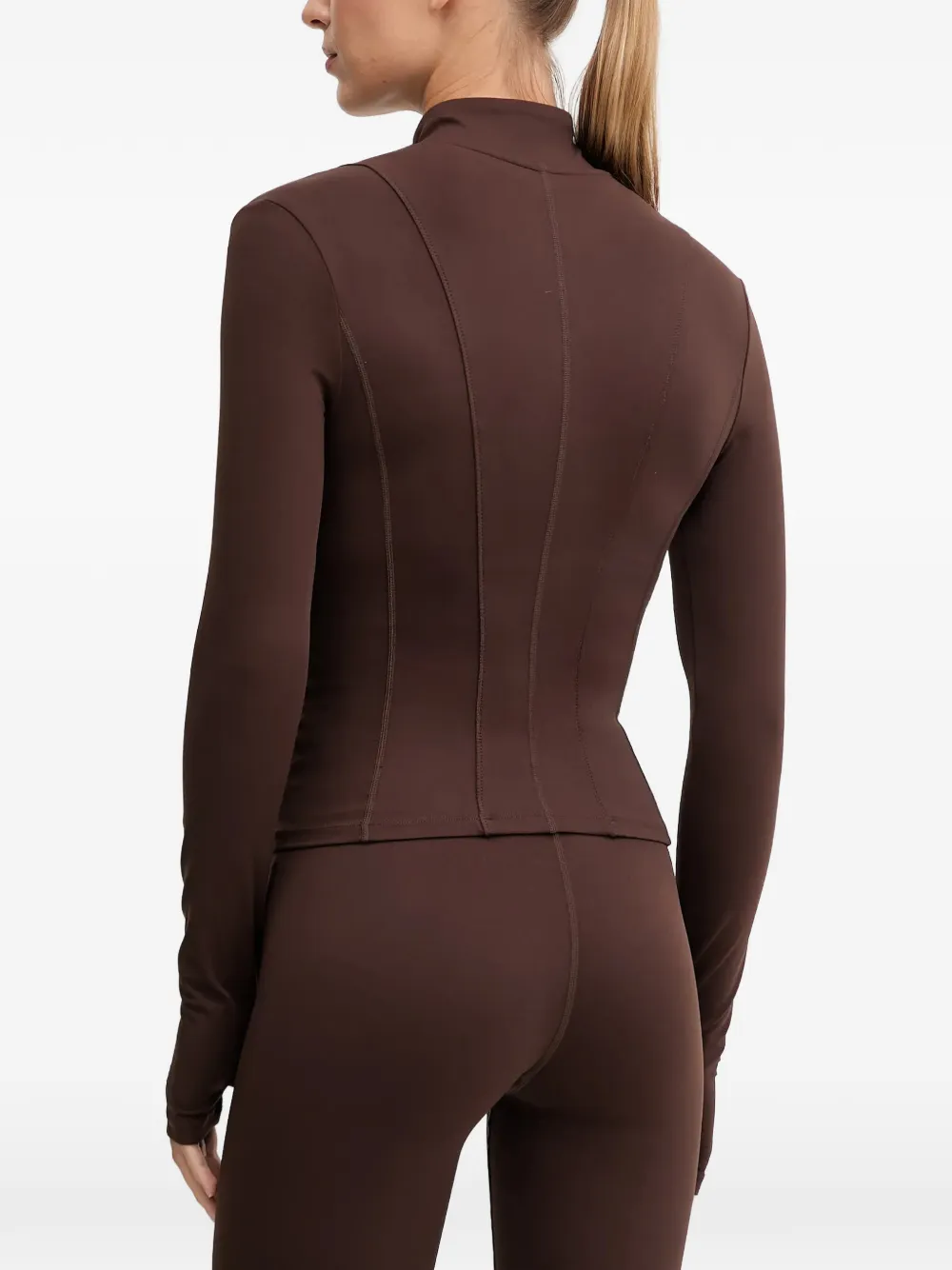  P.e Nation Long-sleeve Zip Sweatshirt - Brown 