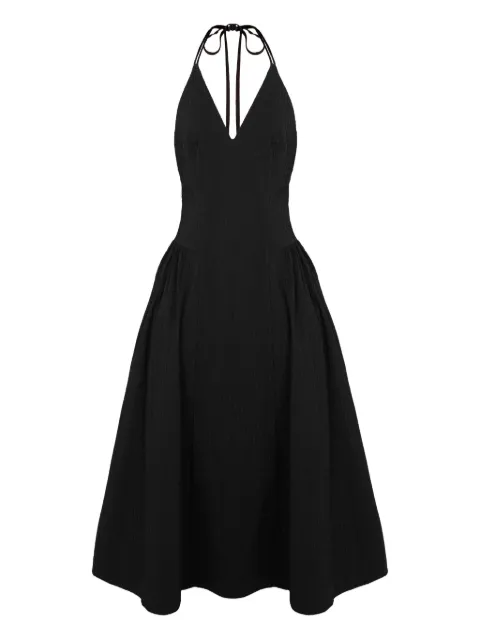 RXQUETTE halter-neck pleated dress