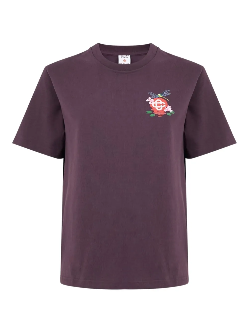 Casablanca floral-embroidered T-shirt | Purple | Image 1