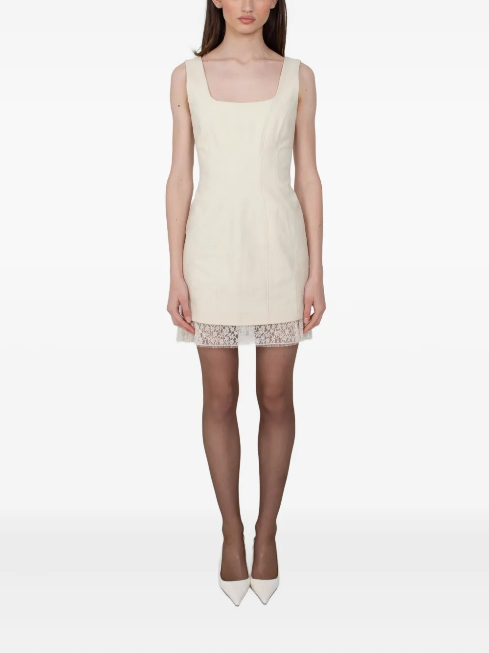 RXQUETTE lace-trimmed tweed dress | Day Dresses | Image 2