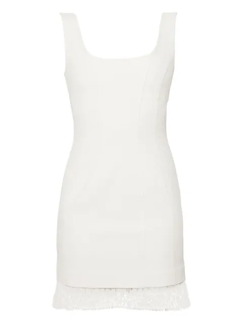 RXQUETTE lace-trimmed tweed dress