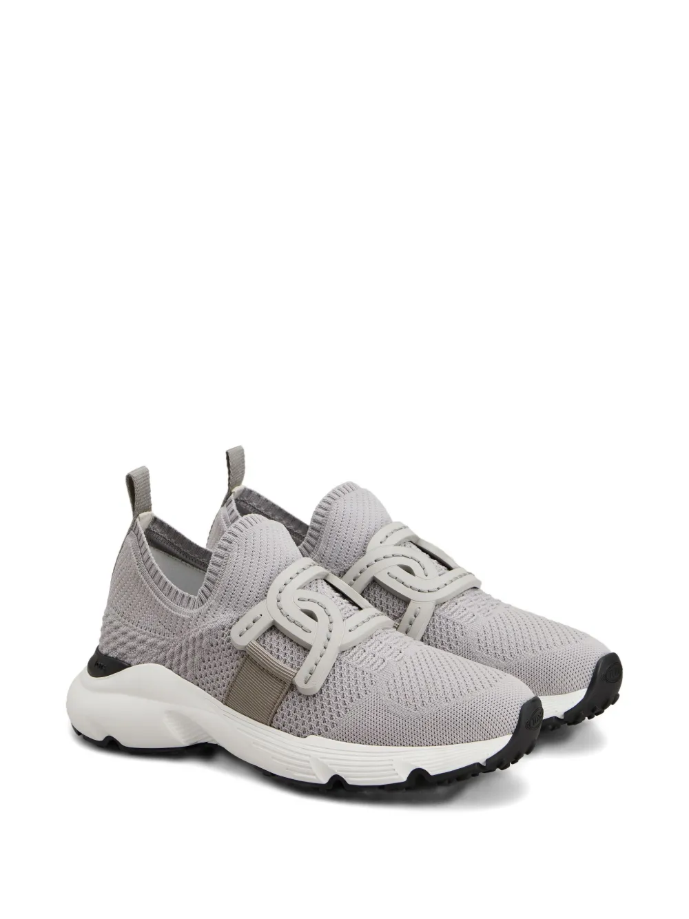 Tod's Breathable Grey Sneakers With Supportive Rubber Sole In Gray