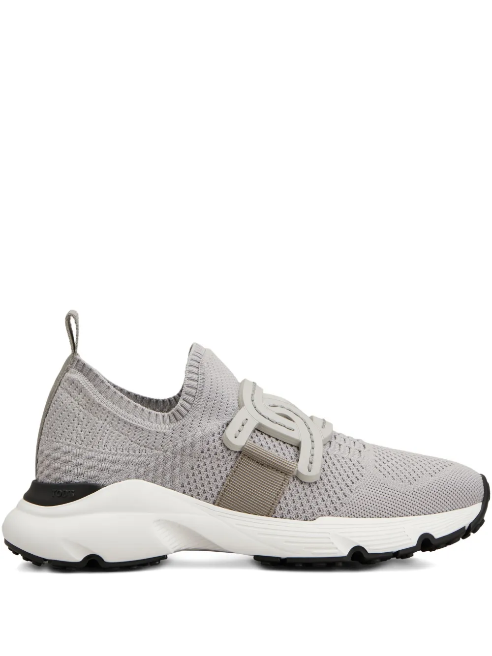 Tod's Breathable Grey Sneakers With Supportive Rubber Sole In Gray