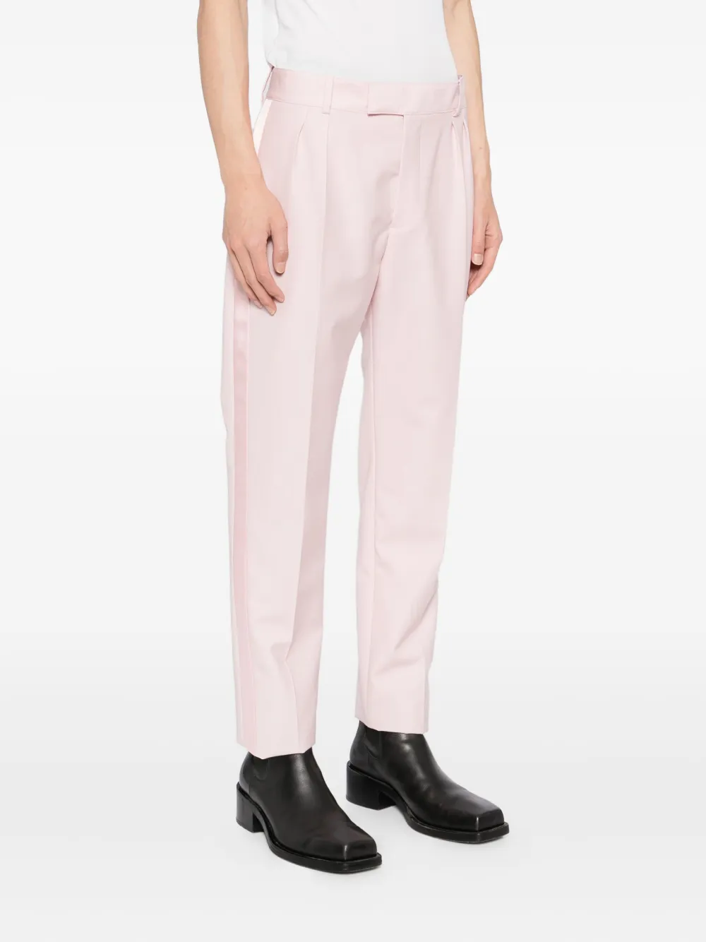 Alexander Mcqueen Pleated-detail Trousers In Pink