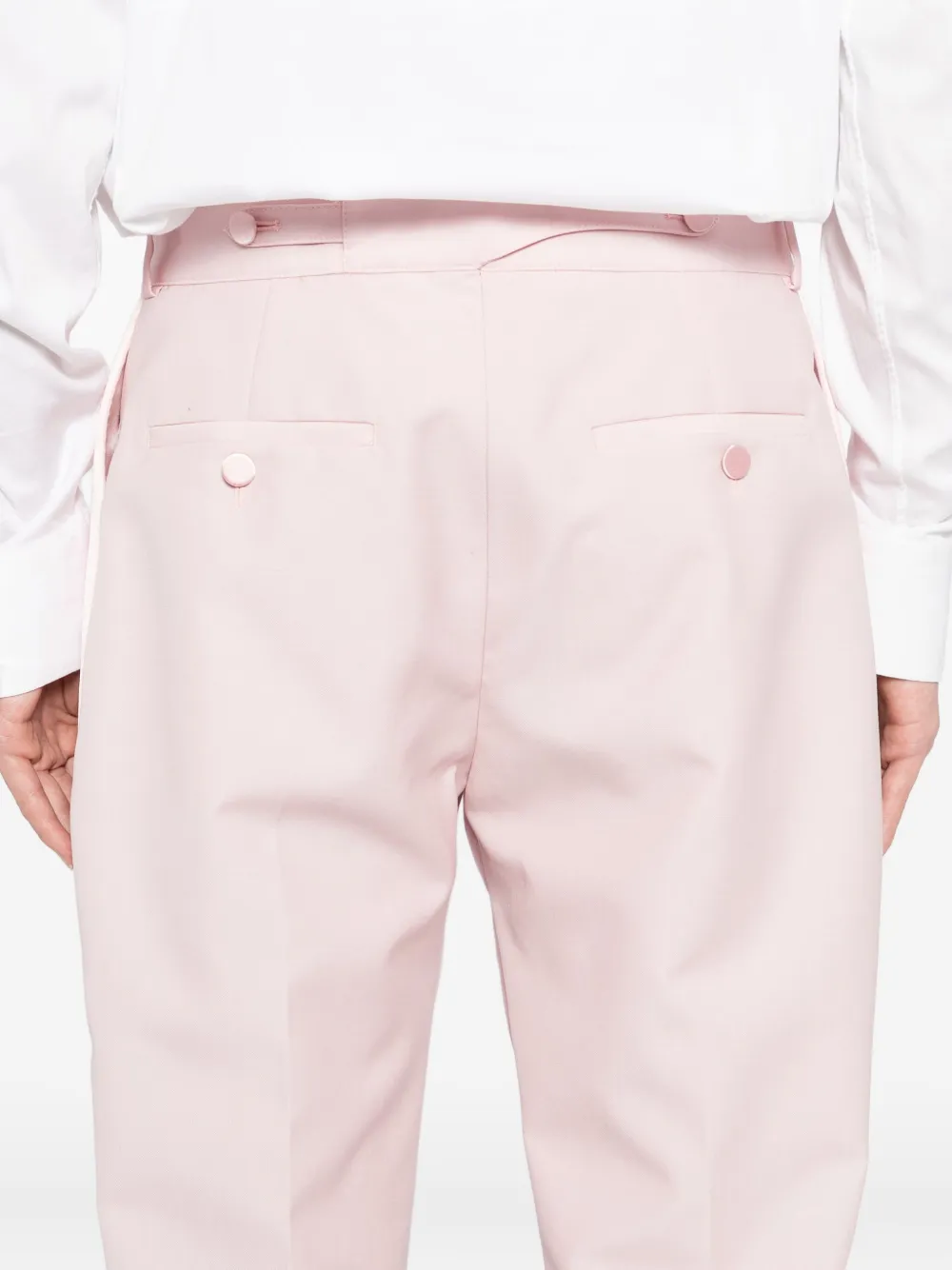 Alexander Mcqueen Pleated-detail Trousers In Pink
