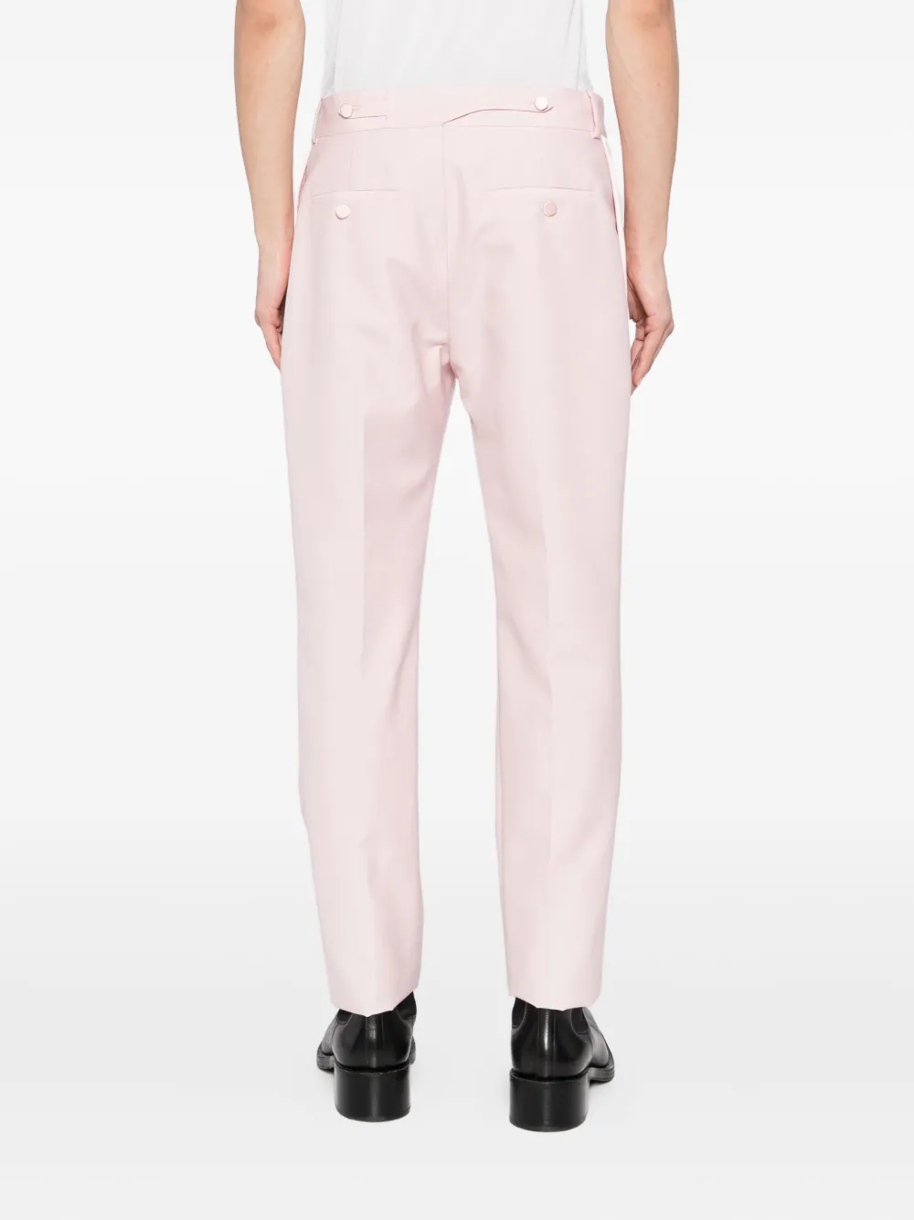 Alexander Mcqueen Pleated-detail Trousers In Pink