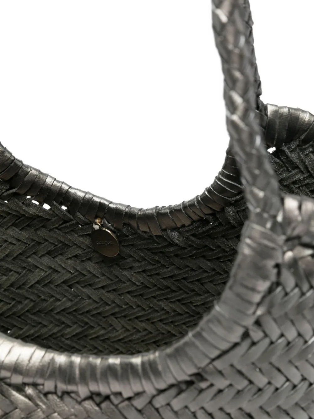 Dragon Diffusion Nantucket Basket Big Tote In Gunmetal Leather In Gray