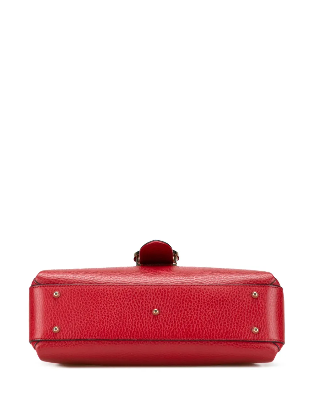 Pre-owned Gucci 2000-2015 Small Dollar Calf Interlocking G Satchel In Red