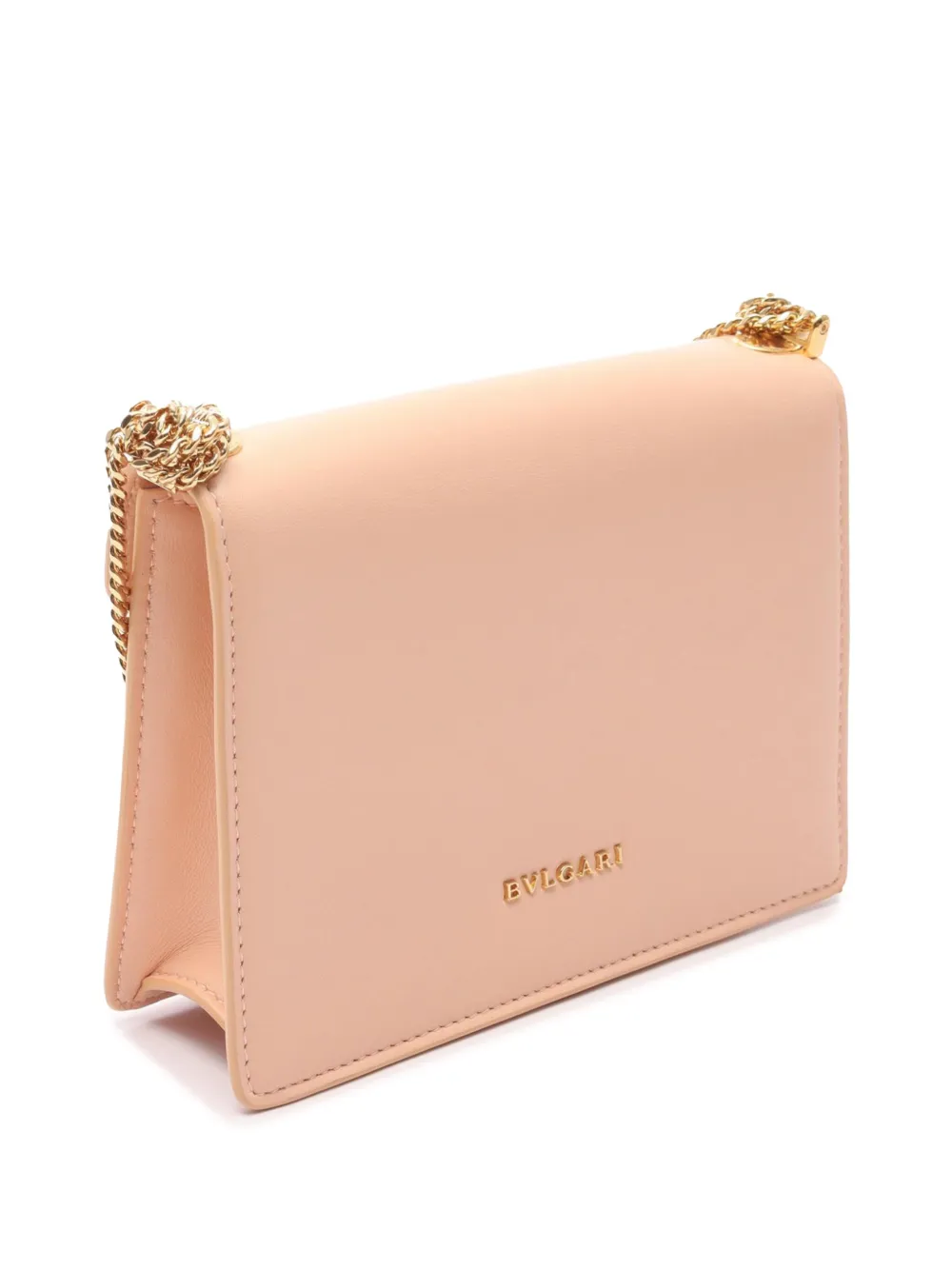 Pre-owned Bvlgari 2010-2025 Leather Serpenti Forever Crossbody Bag In Pink