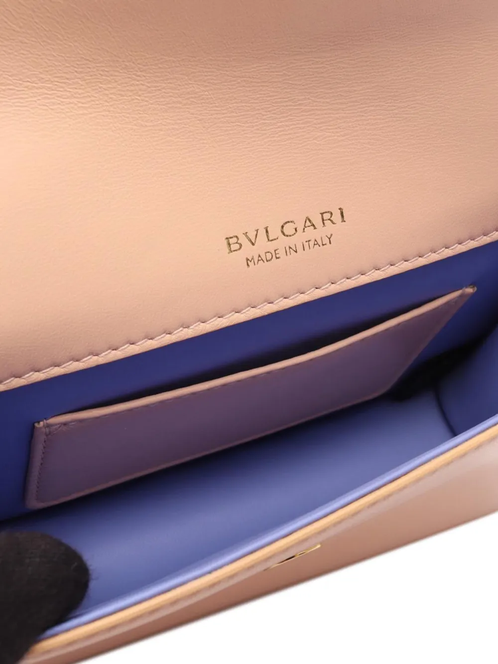 Pre-owned Bvlgari 2010-2025 Leather Serpenti Forever Crossbody Bag In Pink