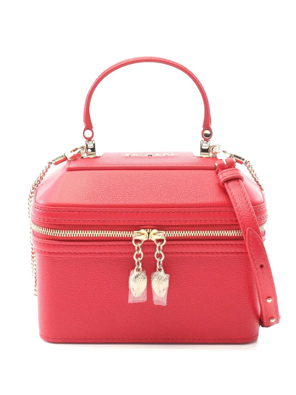 Bvlgari Pre-Owned 2010-2025 Leather Serpenti Forever Vanity Bag satchel | Red | Image 1