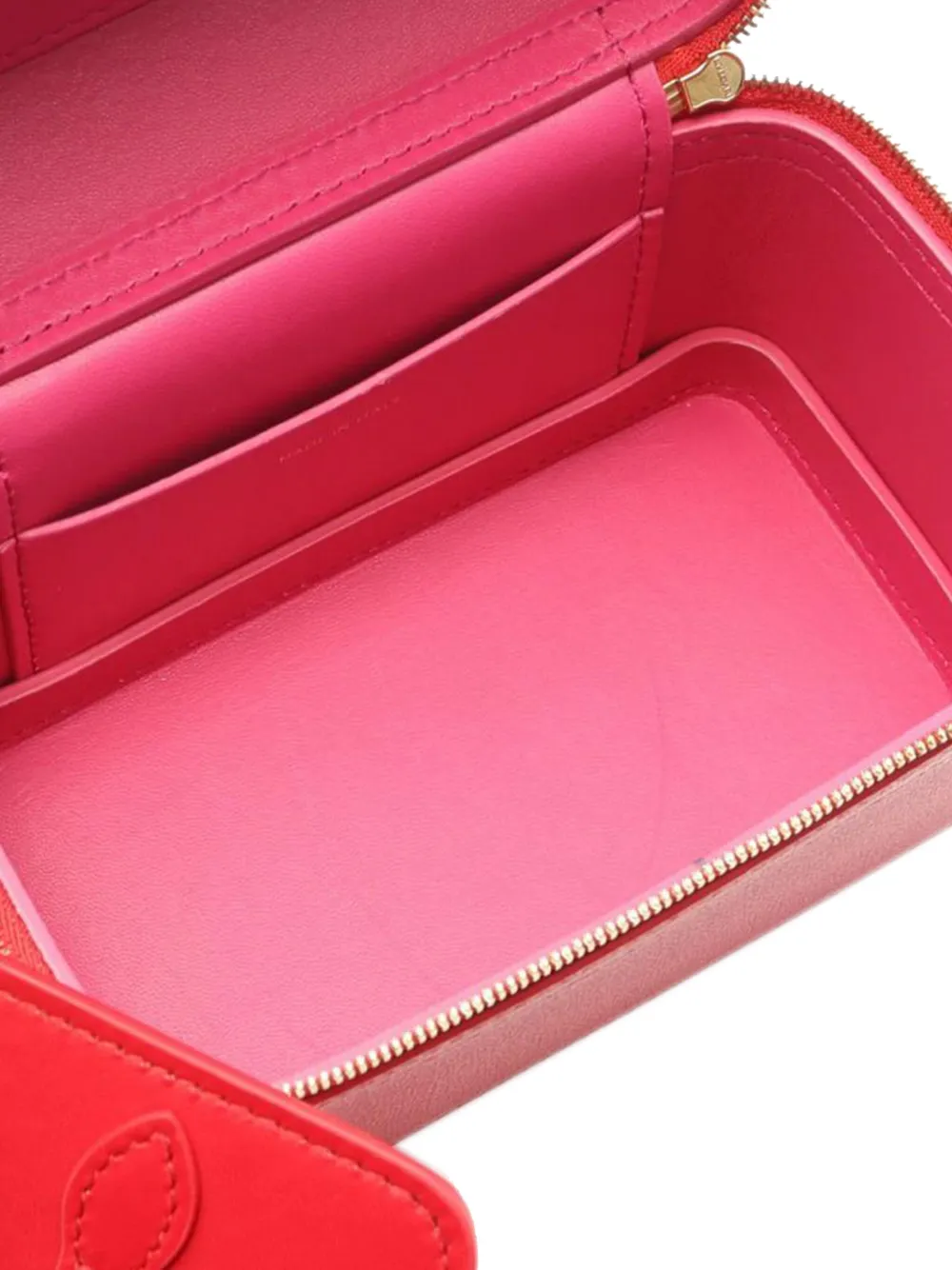 Pre-owned Bvlgari 2010-2025 Leather Serpenti Forever Vanity Bag Satchel In Red