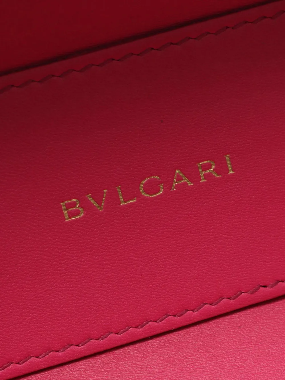 Pre-owned Bvlgari 2010-2025 Leather Serpenti Forever Vanity Bag Satchel In Red