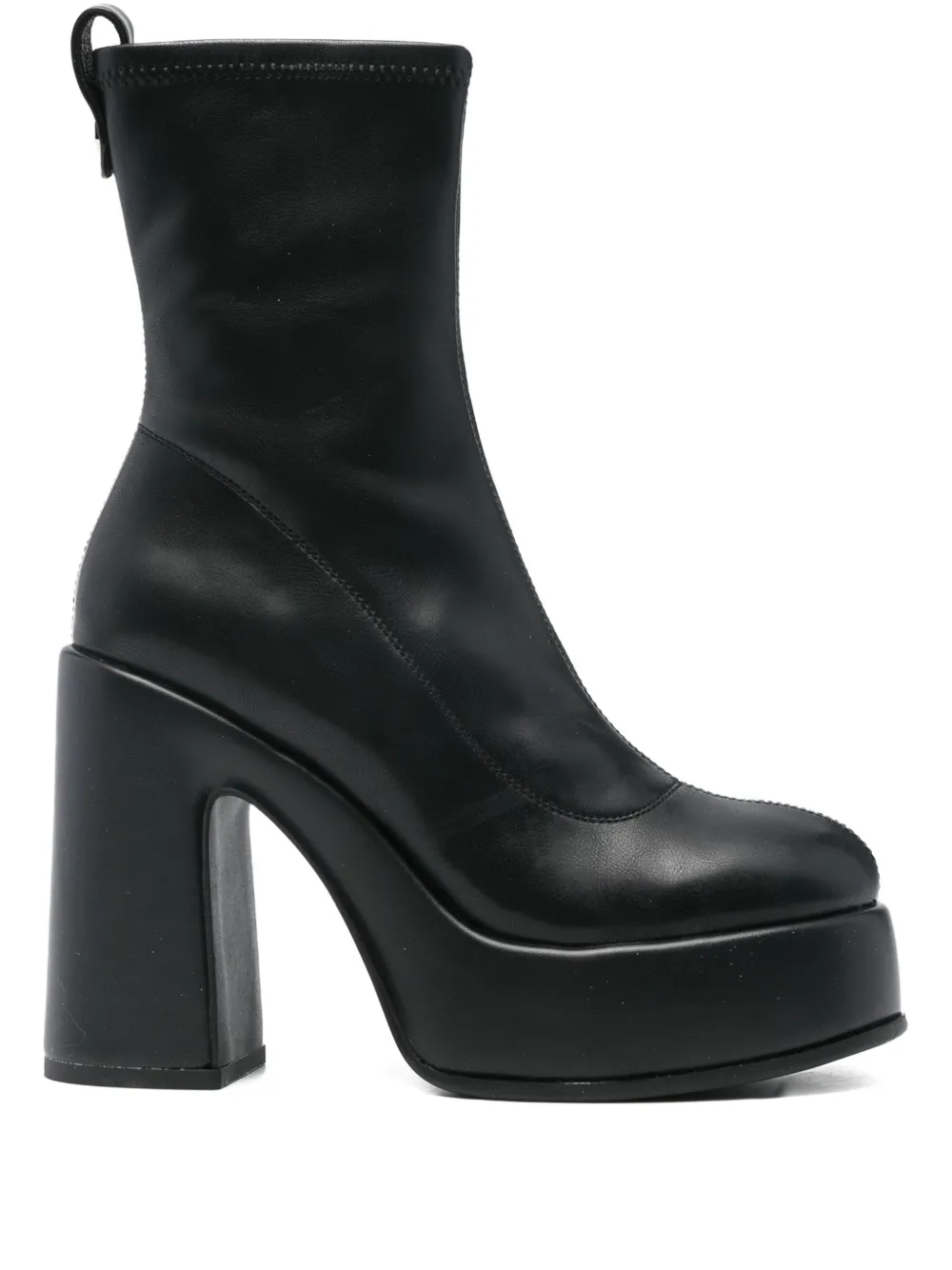 Cult 120mm platform block-heel boots Black