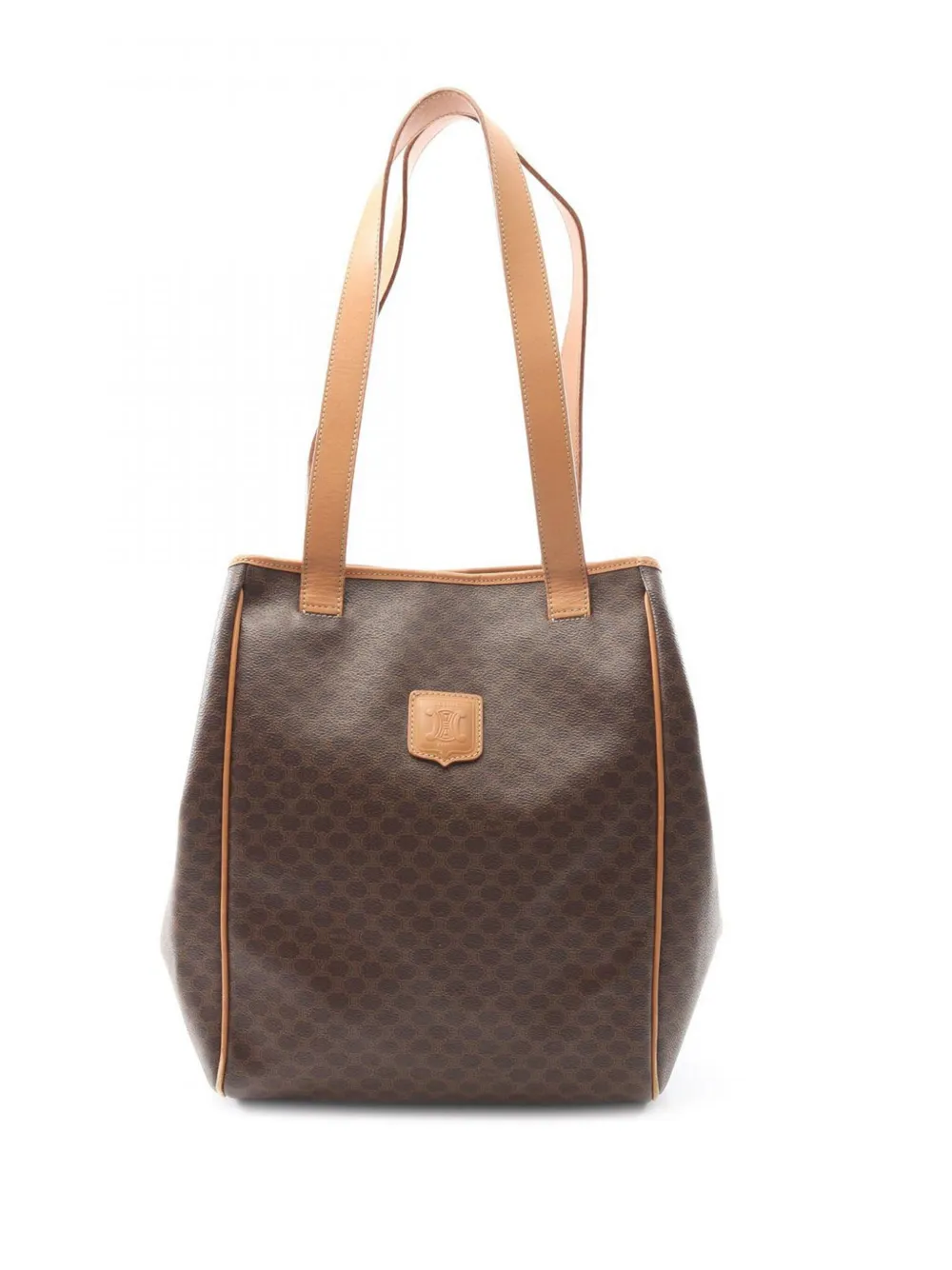 Celine Pre-Owned 2016 マカダム コーテッドキャンバス トートバッグ - ブラウン Celine Pre-Owned 2016 マカダム コーテッドキャンバス トートバッグ - ブラウン