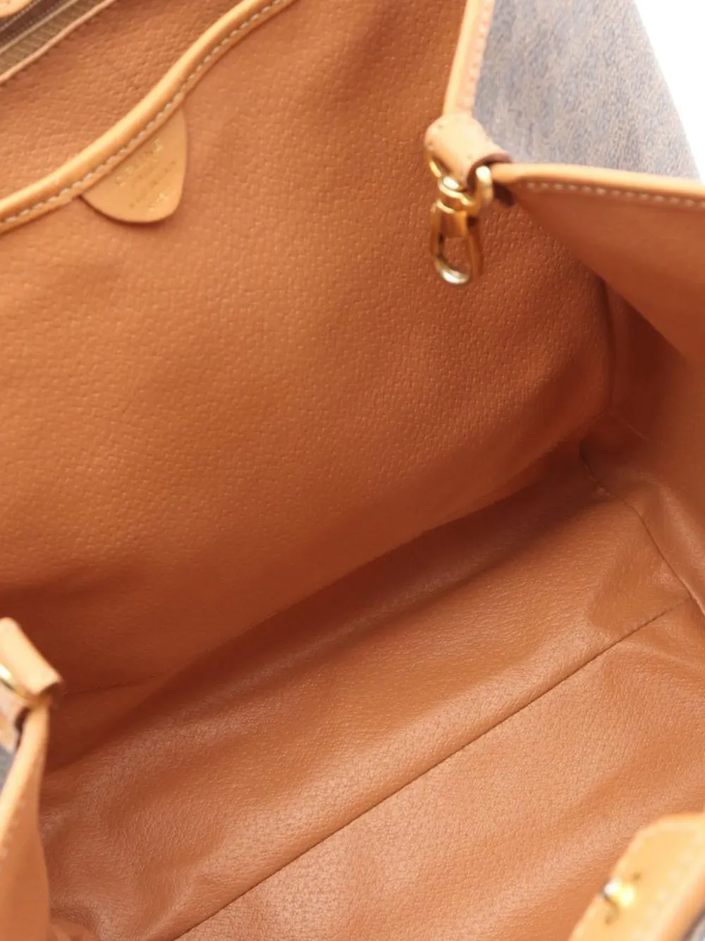 Pre-owned Celine 2016 Macadam Coated Canvas Tote Bag In Brown