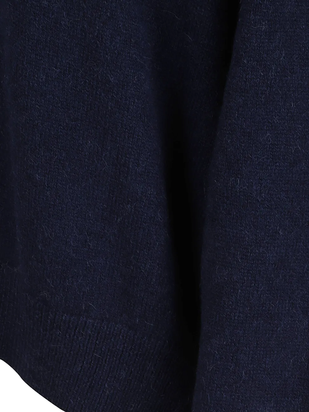 Antonelli Long-sleeved Ribbed Sweater In Blue