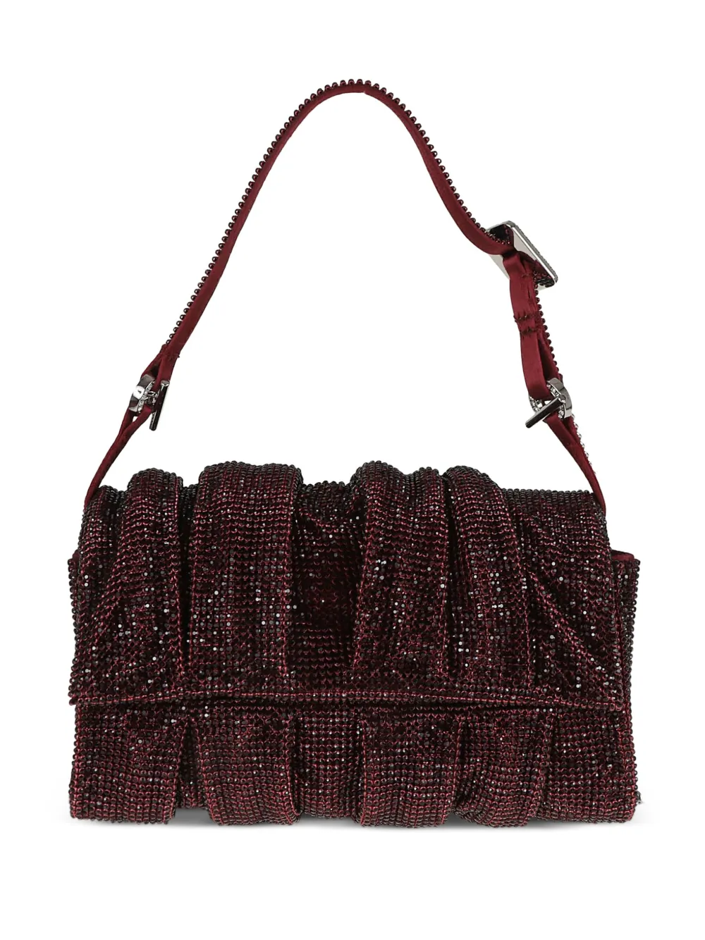 Benedetta Bruzziches Iris Miss crystal-embellished shoulder bag | Purple | Image 1
