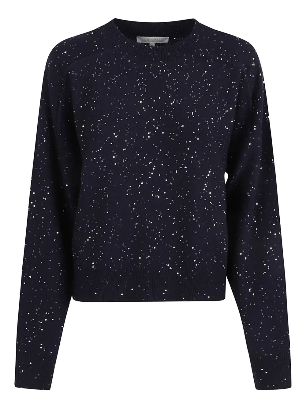 Antonelli Sequin-embellished Wool Top In Blue