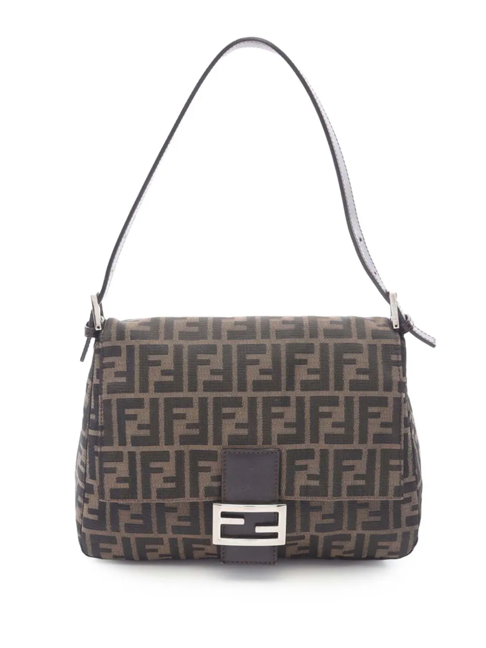 Fendi Pre-Owned 2000-2010 Zucca Canvas Mamma Forever shoulder bag | Brown | Image 1
