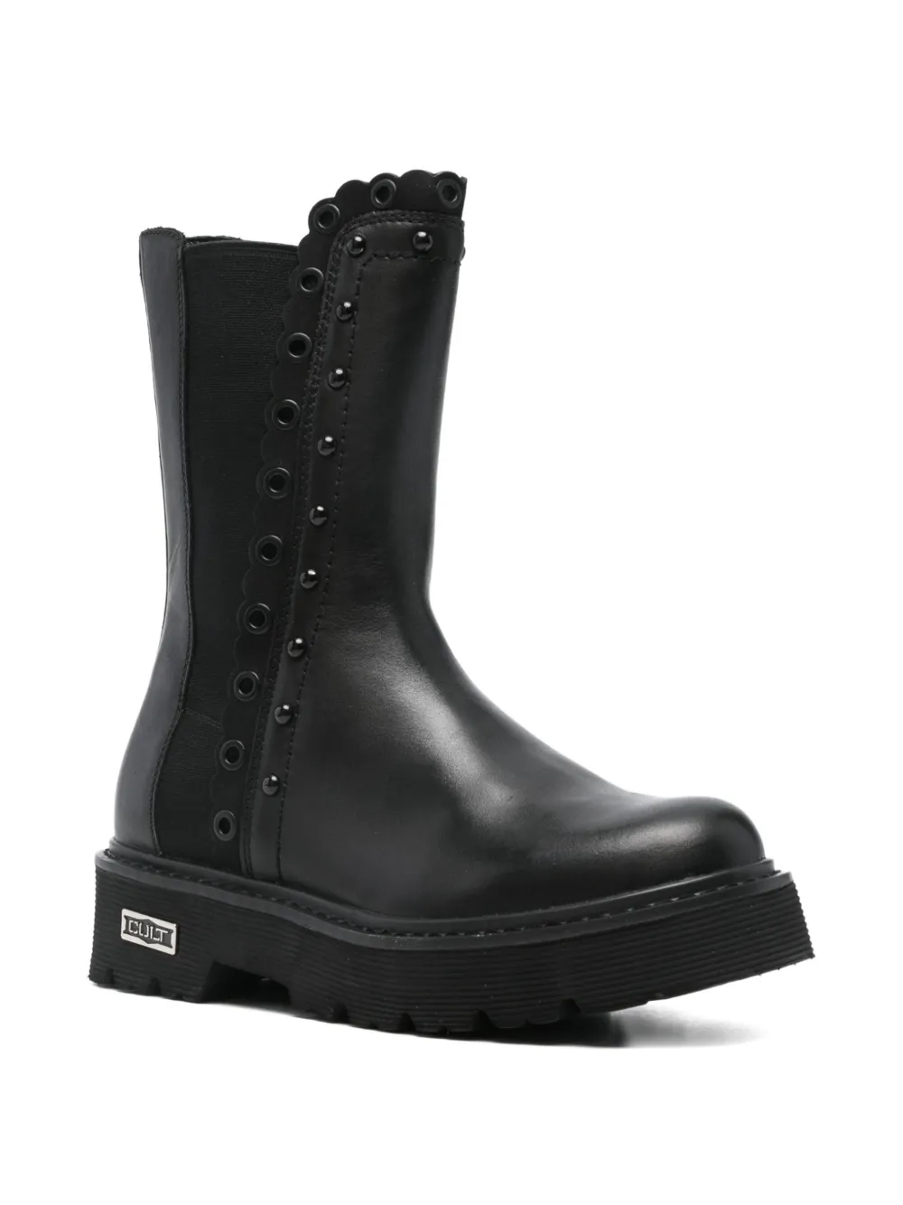 Cult scalloped-eyelet leather Chelsea boots | Ankle Boots | Image 2