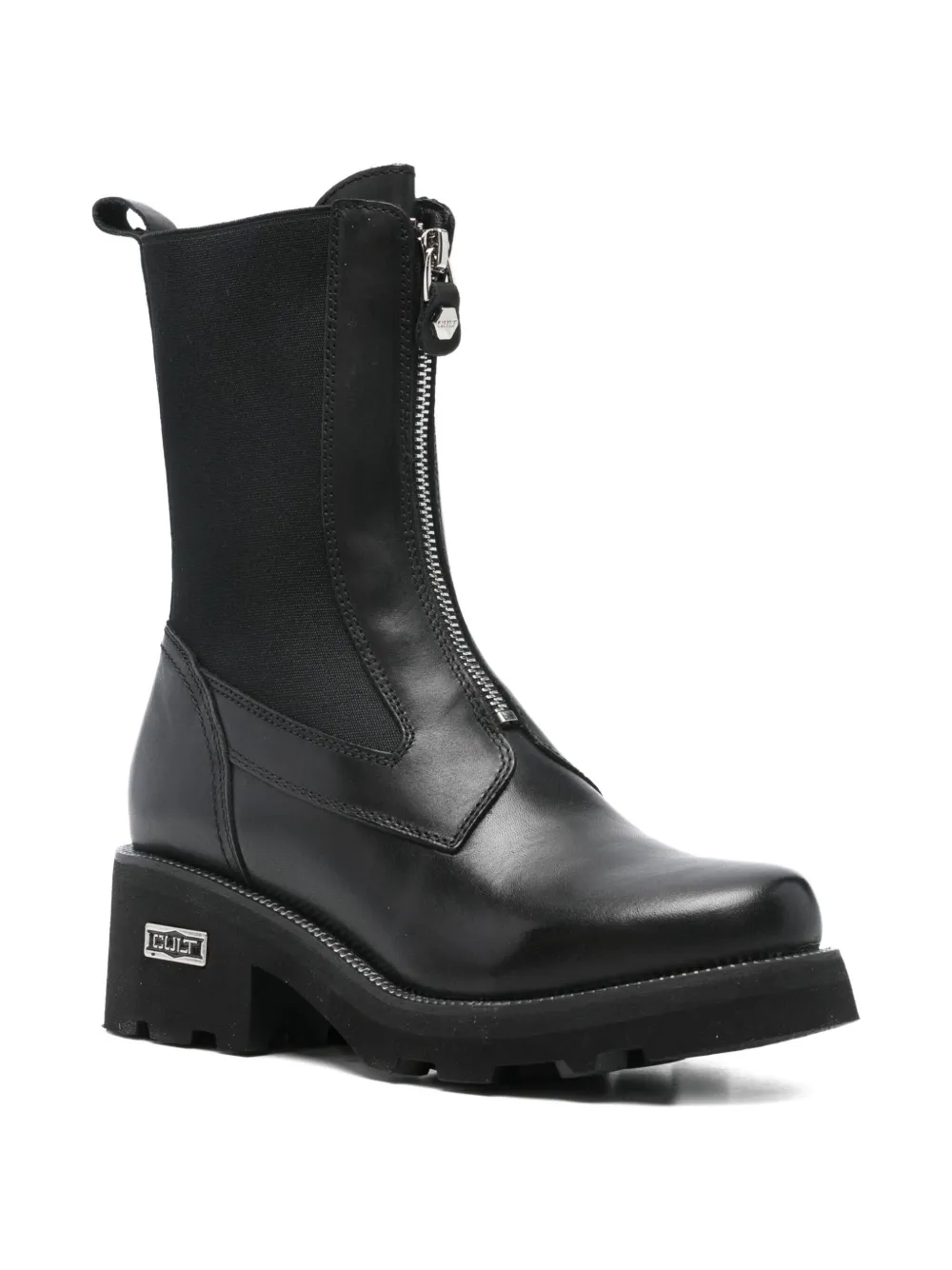 Cult zip-front leather boots | Ankle Boots | Image 2