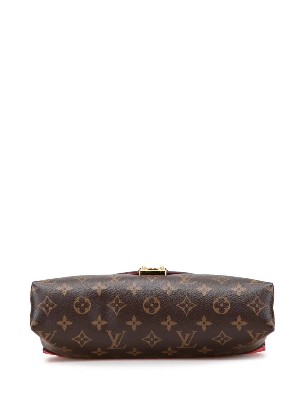 Pre-owned Louis Vuitton 2014 Monogram Pallas Chain Shoulder Bag In Brown