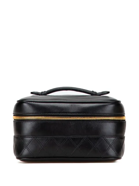 CHANEL Pre-Owned 1994-1996 CC Quilted Lambskin Case vanity bag