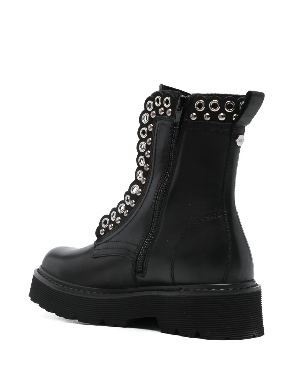 Cult studded leather boots Black