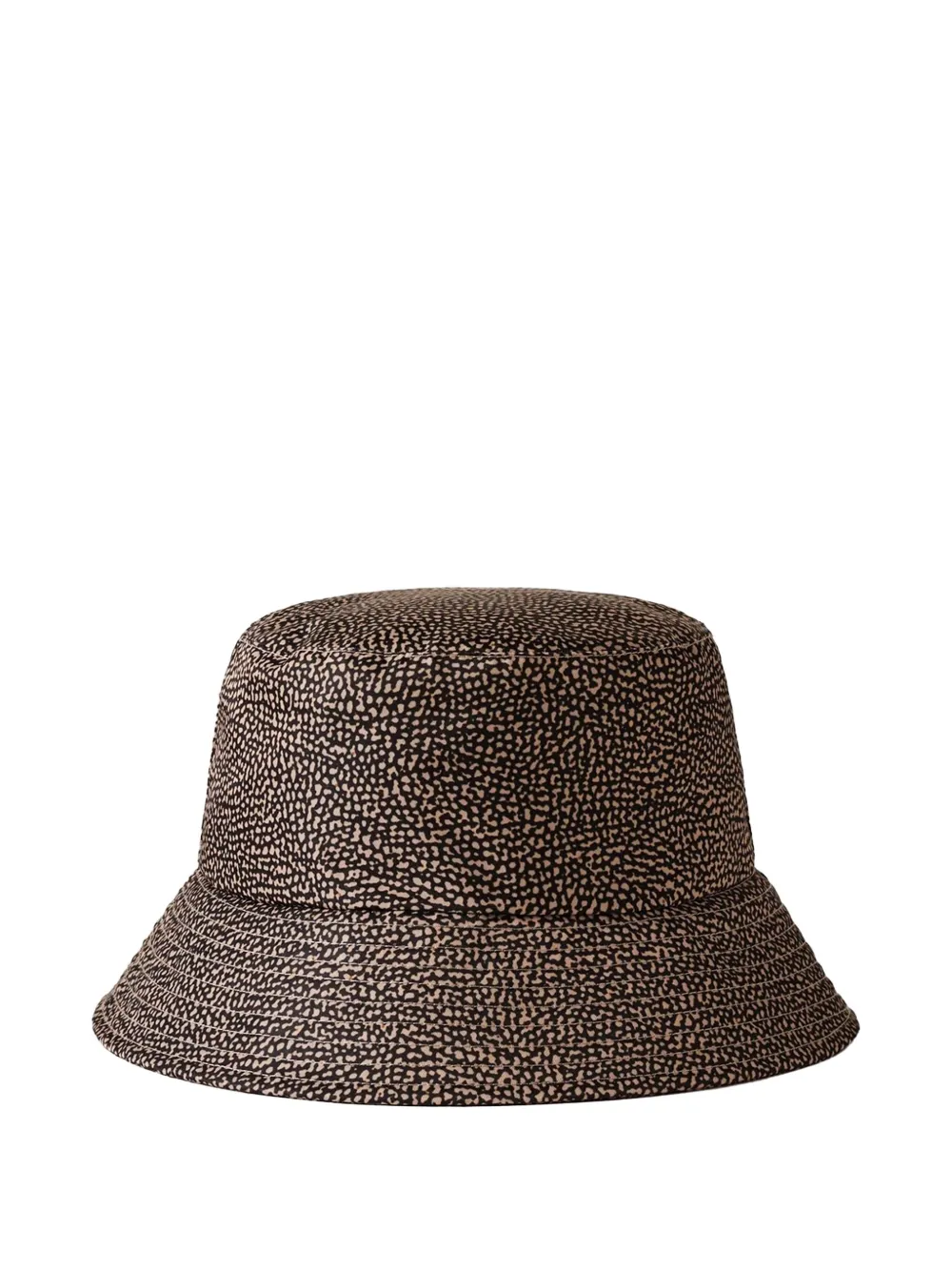Borbonese Speckled Bucket Hat In Brown
