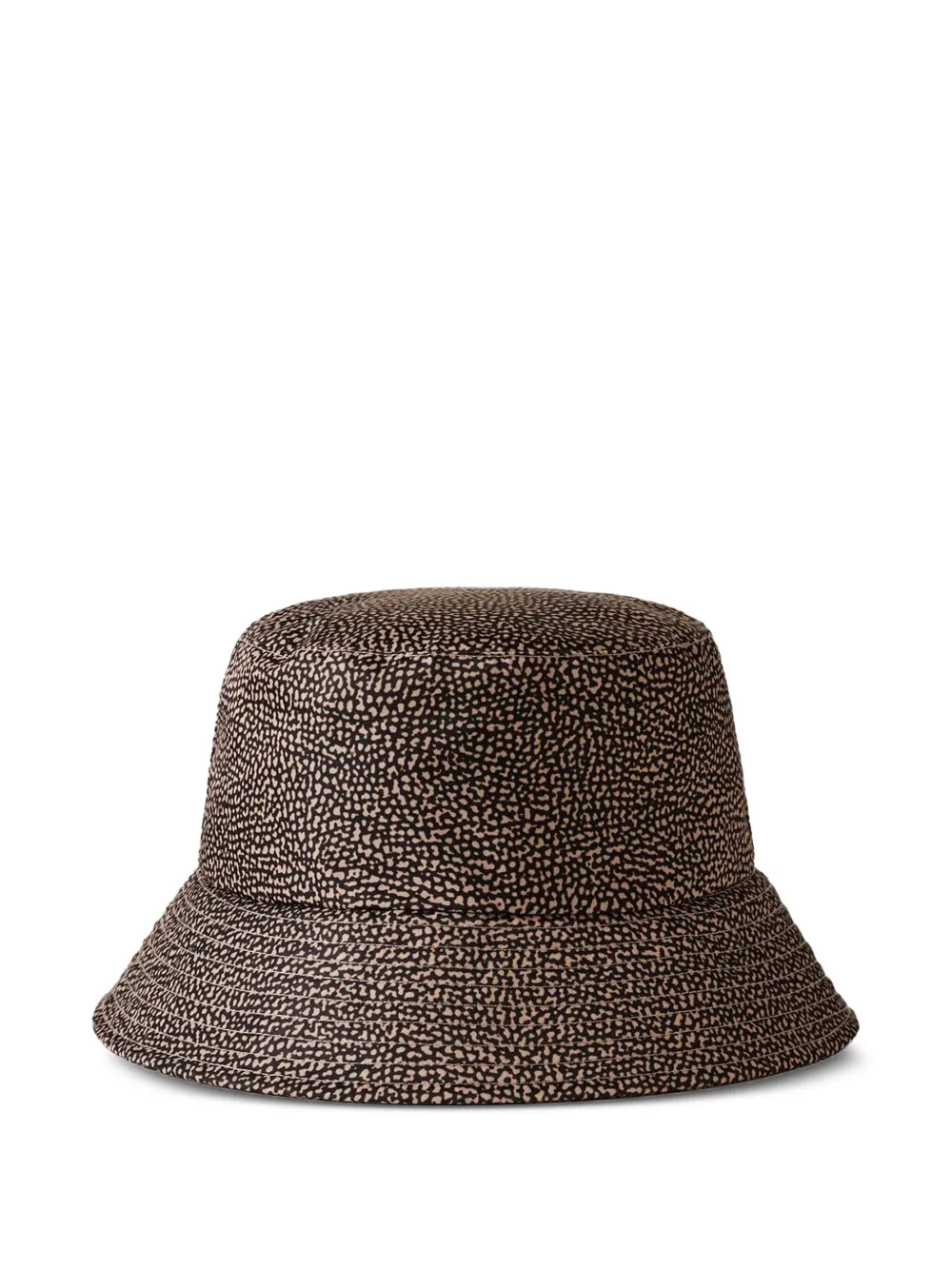 Borbonese speckled bucket hat | Brown | Image 1