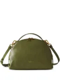 Borbonese small Bowler curved zip tote bag - Green