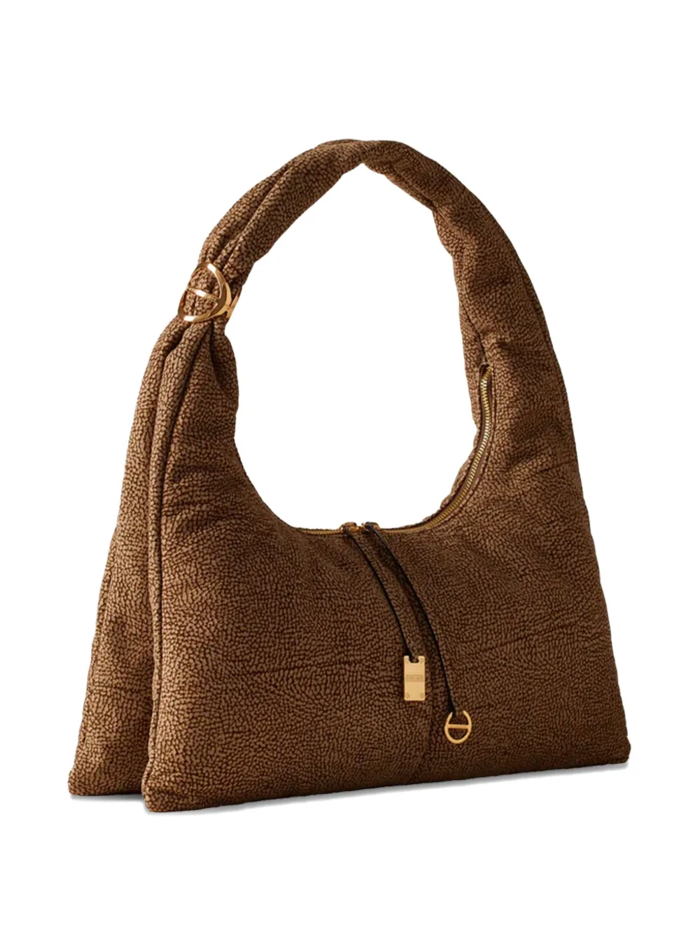 Borbonese Large Twinnie Shoulder Bag In Brown
