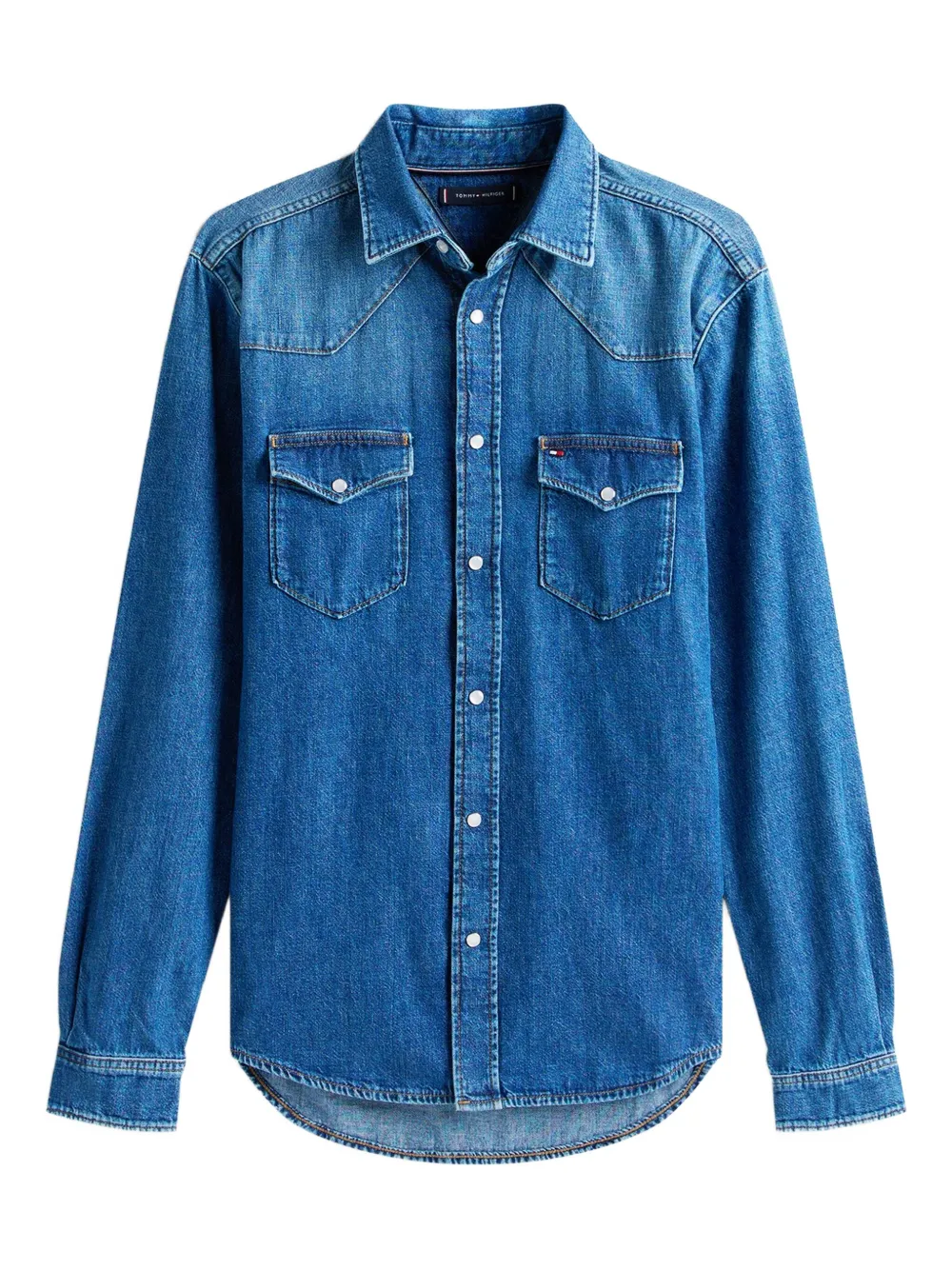 Tommy Hilfiger denim flap-pocket shirt | Blue | Image 1