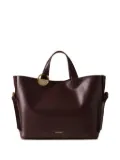 Borbonese medium Bridle ring-detail leather tote bag - Brown