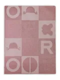 Borbonese Stole geometric-pattern scarf - Pink