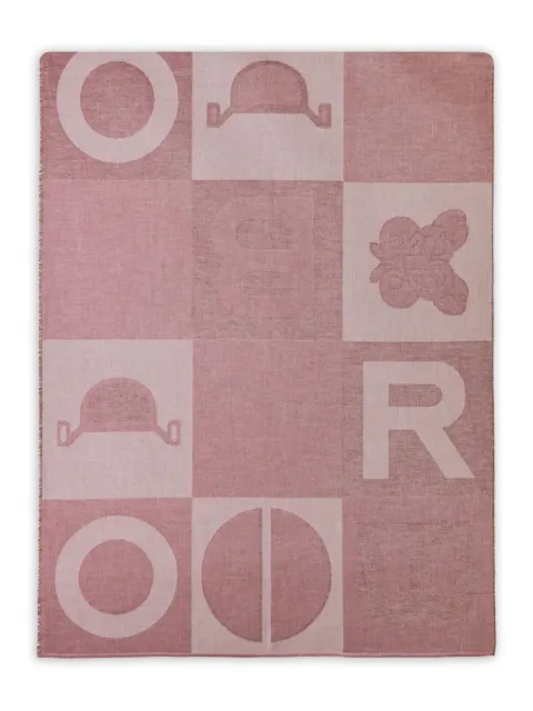 Borbonese Stole geometric-pattern scarf