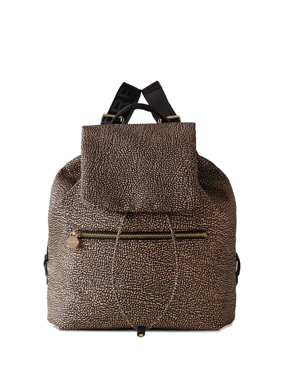 Borbonese Medium Zaino Drawstring Backpack In Brown