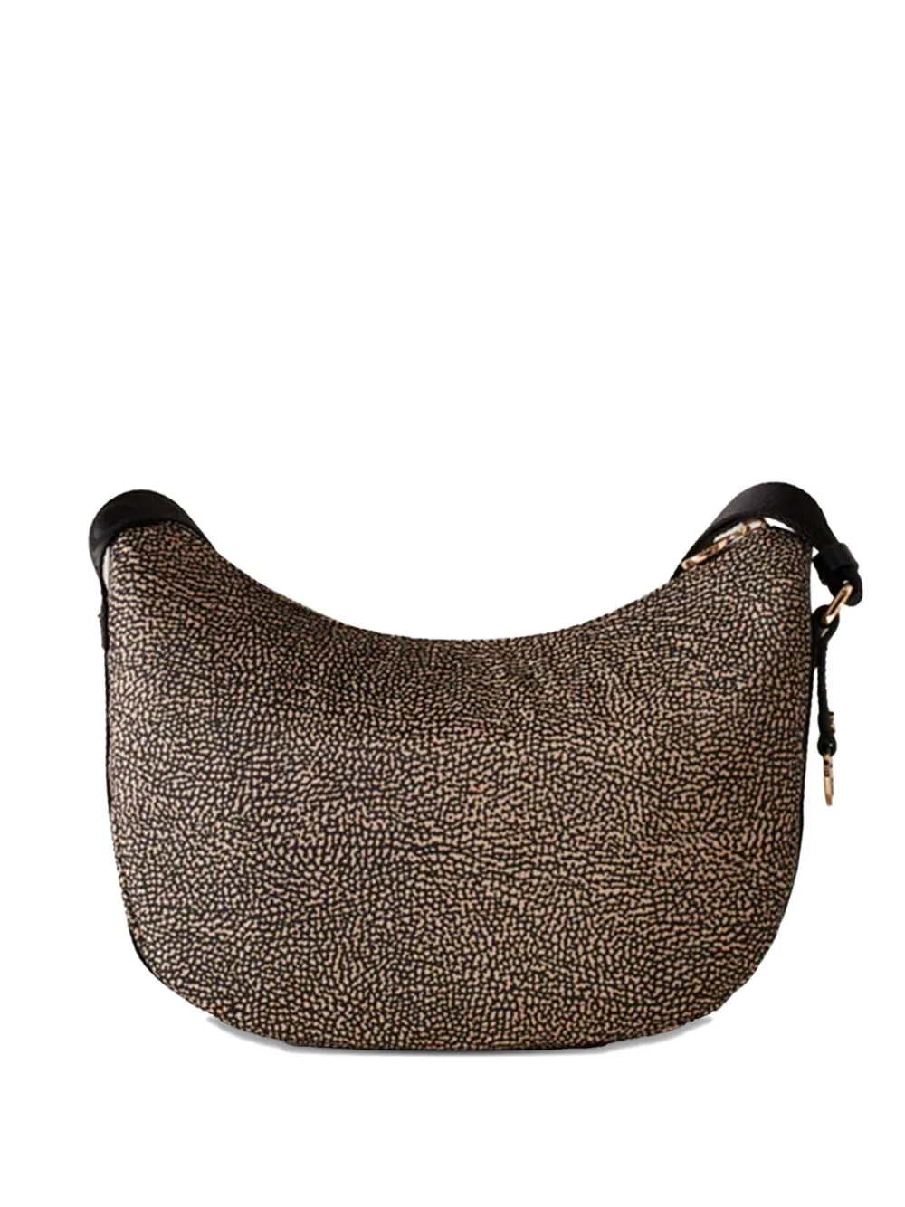Borbonese Small Luna Shoulder Bag In Brown