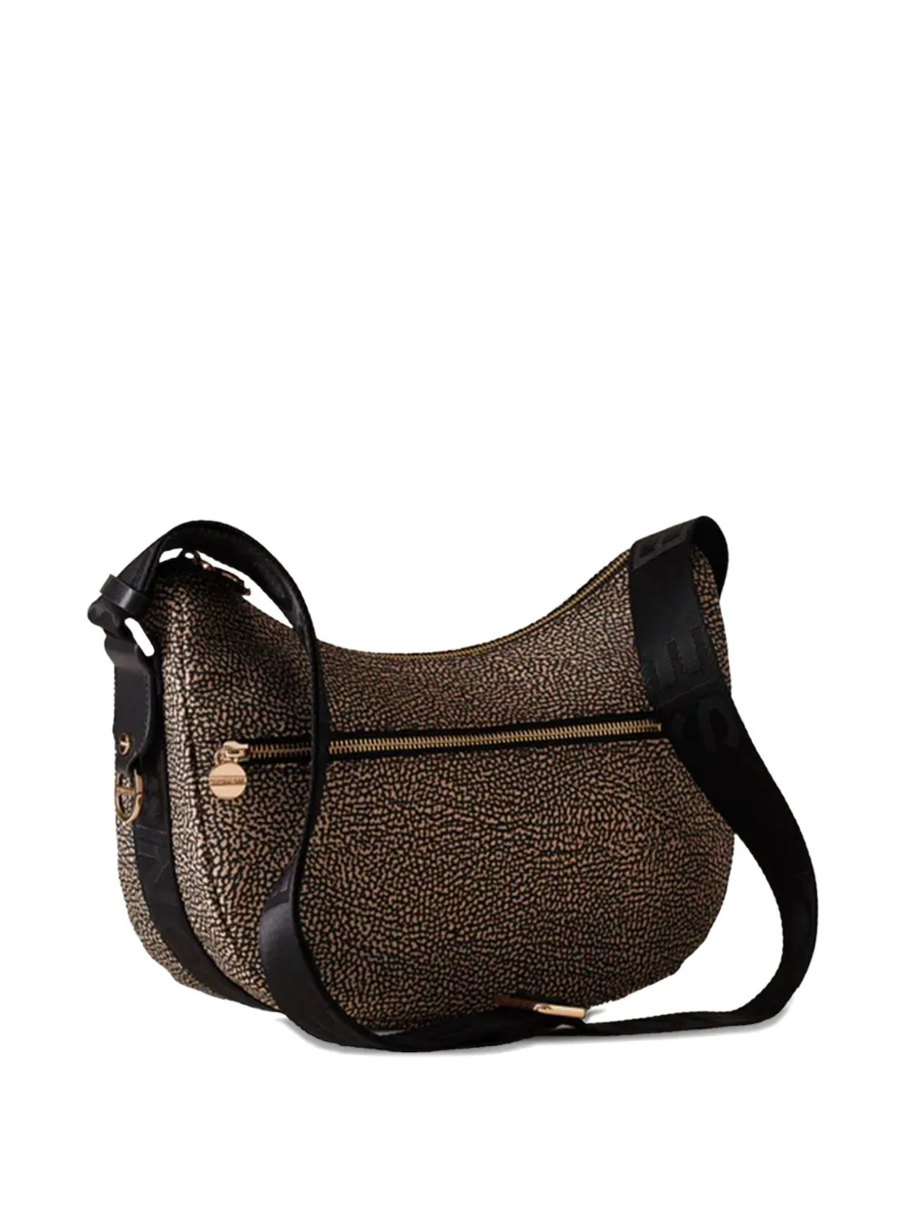 Borbonese Small Luna Shoulder Bag In Brown
