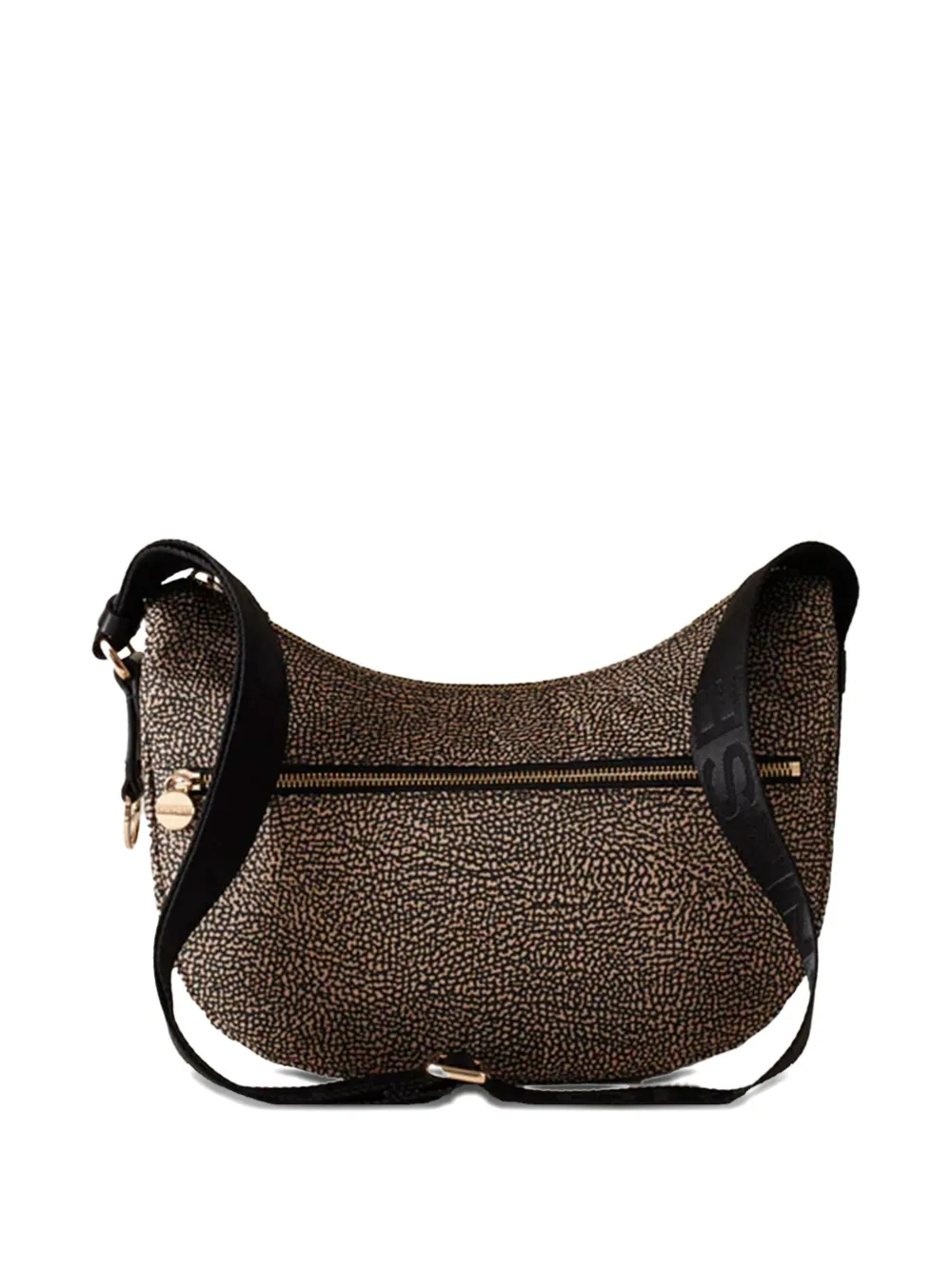 Borbonese Small Luna Shoulder Bag In Brown