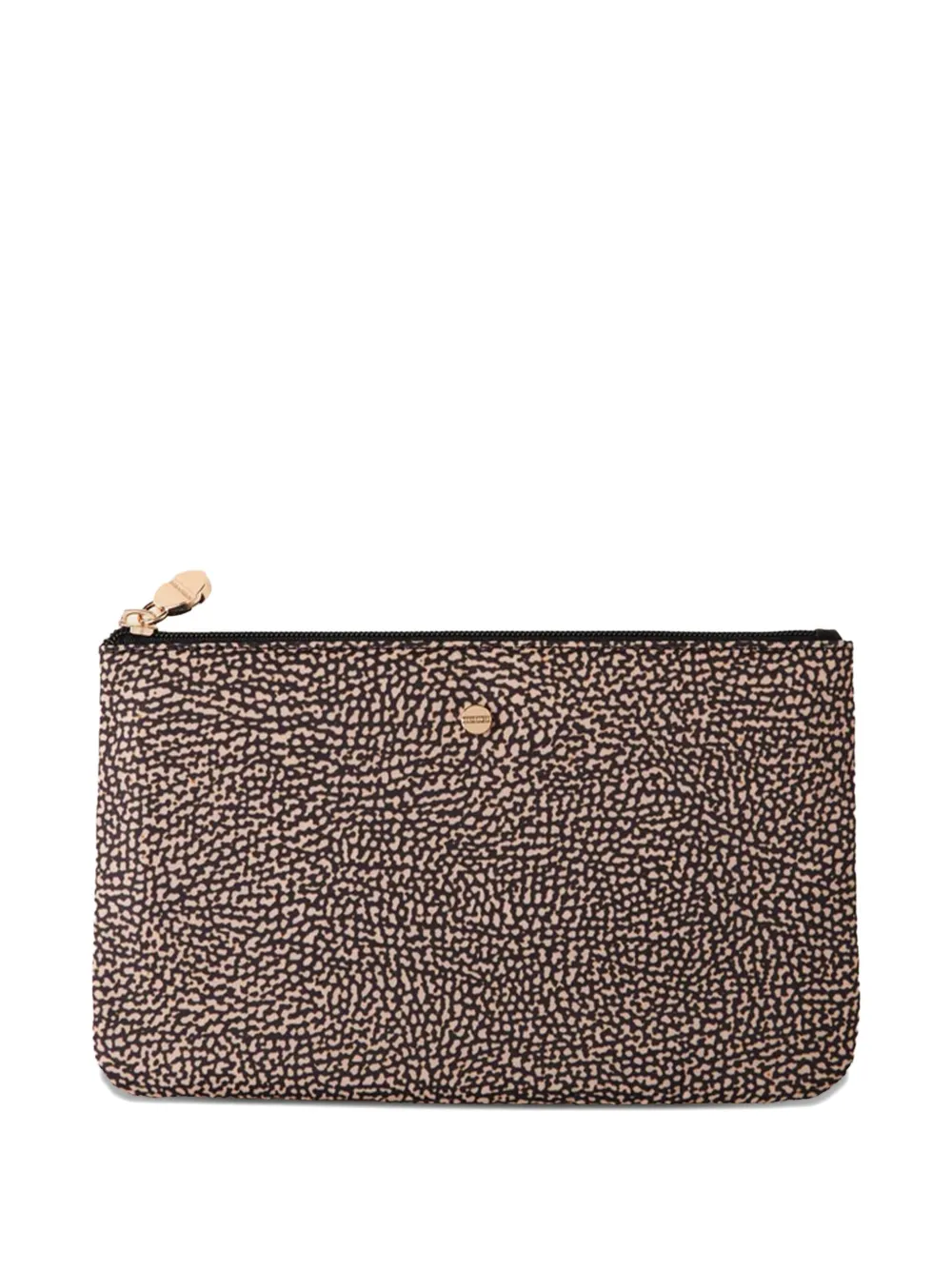 Borbonese Busta Zip-top Wallet In Brown